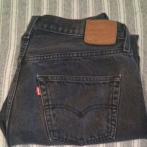 32x30 Levi's Men's Dark Gray Straight Jeans